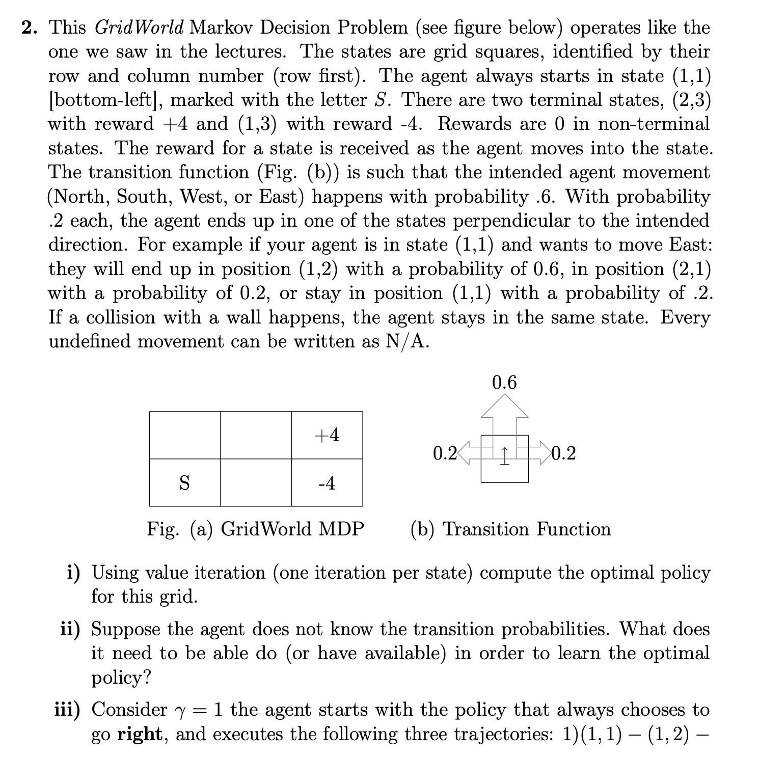 solved-2-this-gridworld-markov-decision-problem-see-figure-chegg