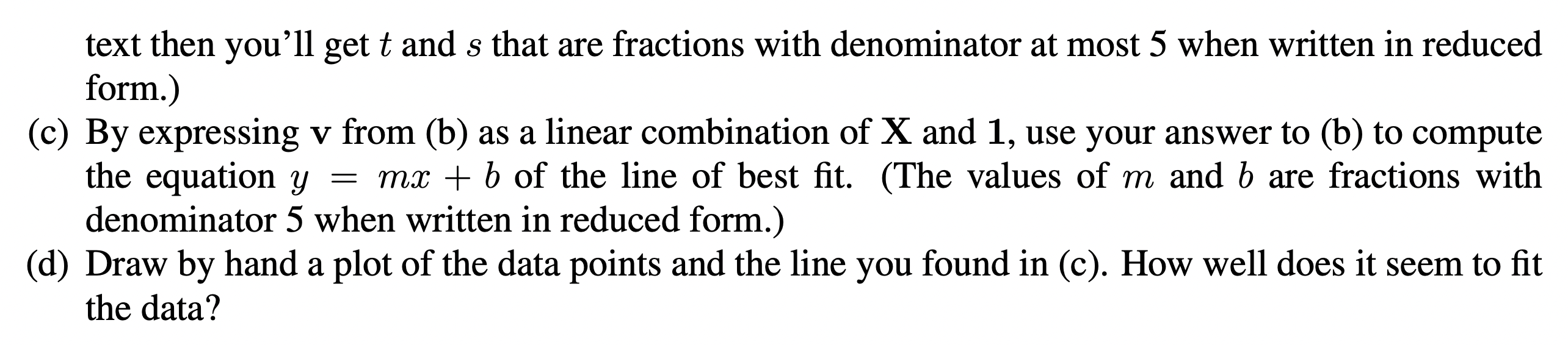 Solved - - 2 Exercise 7.8. Consider The Collection Of 5 Data | Chegg.com