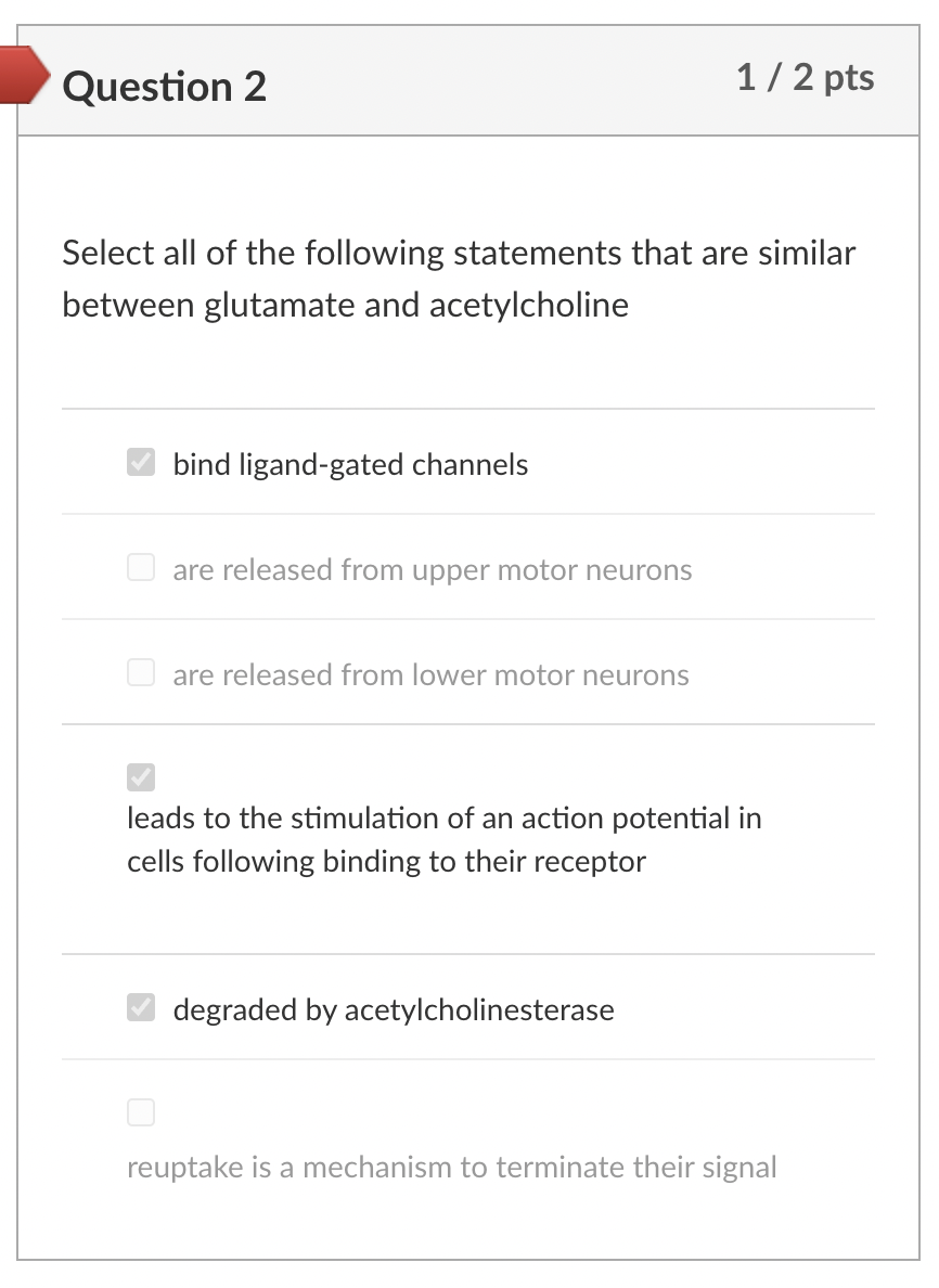 Solved Question 2 1/2 pts Select all of the following | Chegg.com