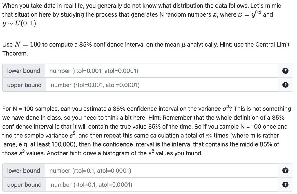 Solved When you take data in real life, you generally do not | Chegg.com