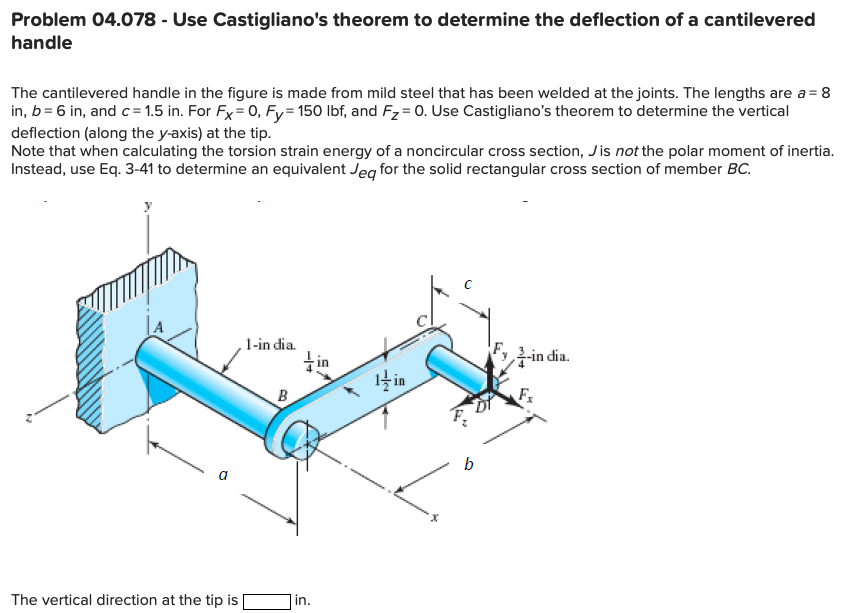 Solved Problem 4 Deflections Using Castigliano S Meth - vrogue.co