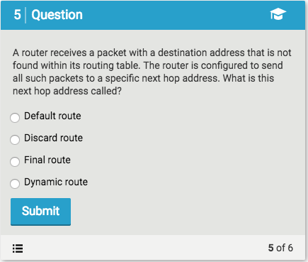 Solved 1 Question If you have a small Routing Information | Chegg.com