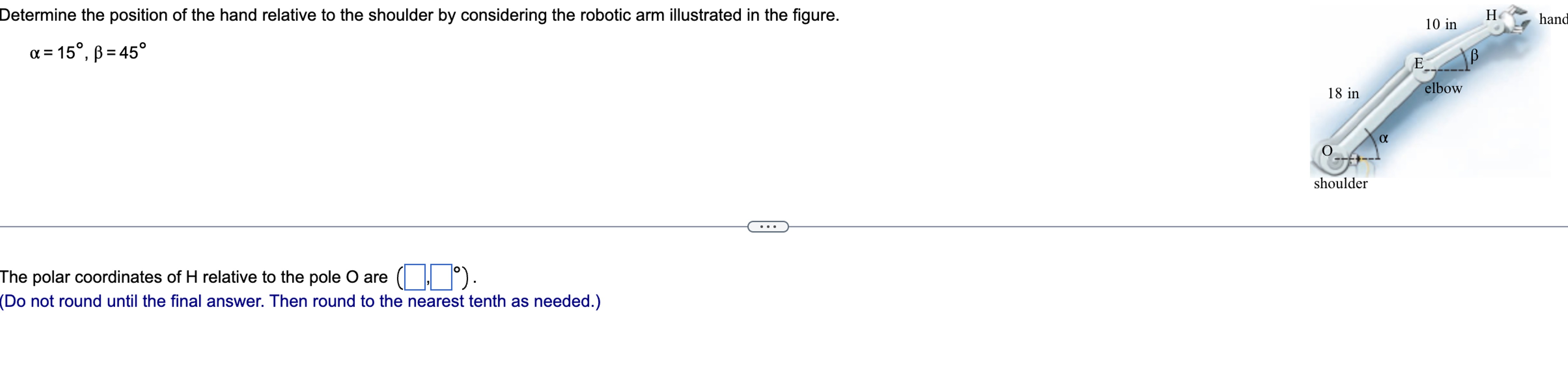 Solved Determine the position of the hand relative to the | Chegg.com