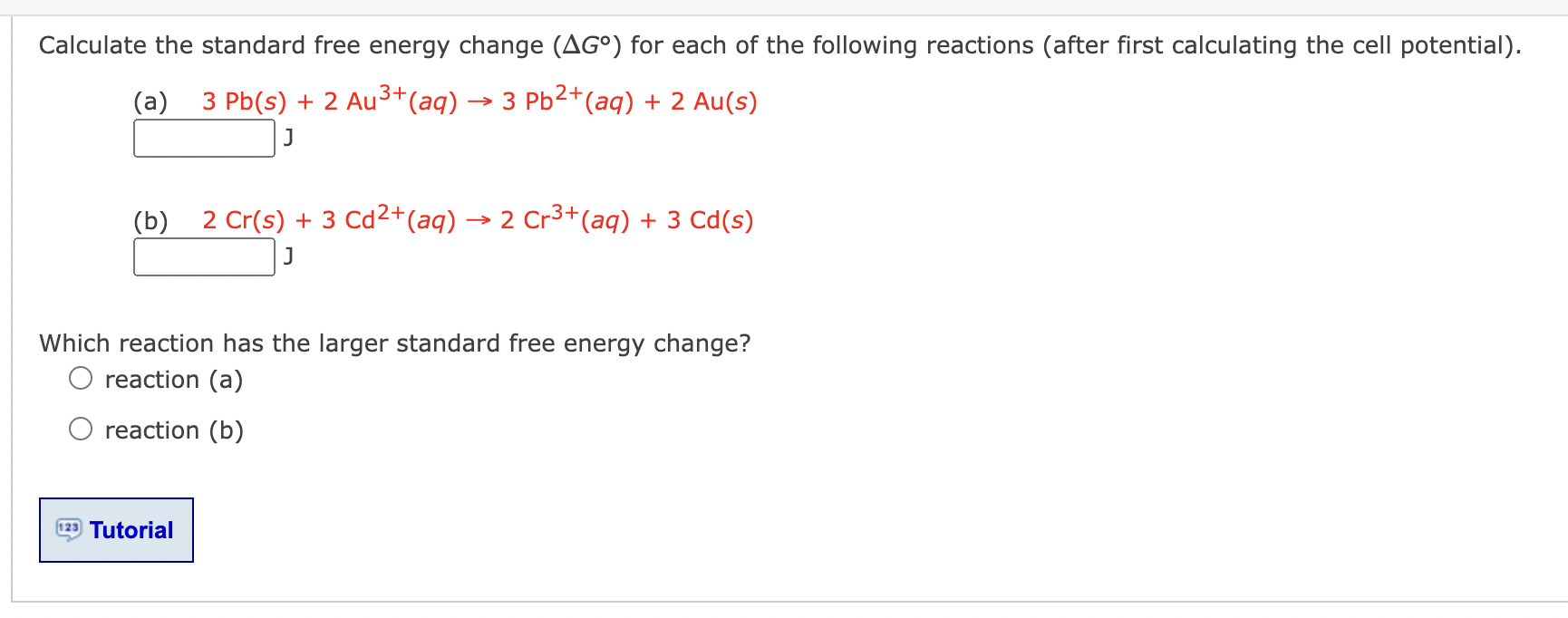 Calculate the standard free energy change (ΔG°) for | Chegg.com