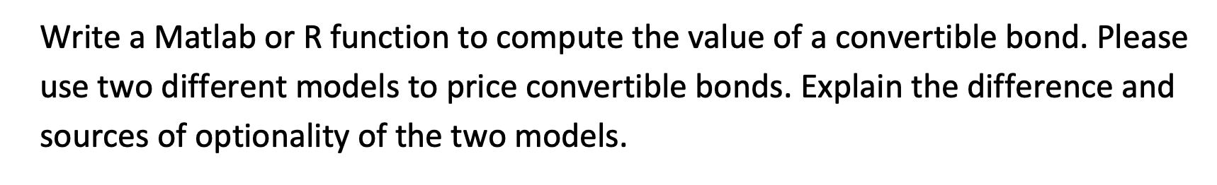 Solved Write a Matlab or R function to compute the value of | Chegg.com