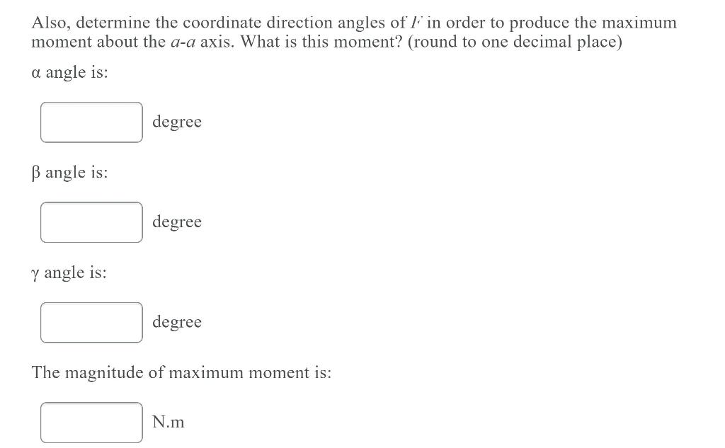 Solved F Li L2 L3 The force of F =33 N acts on the bracket | Chegg.com