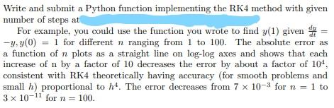 Solved Write and submit a Python function implementing the | Chegg.com image.