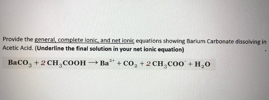 CH<sub>3</sub>COOH + BaCO<sub>3</sub>: Phản ứng hóa học và ứng dụng thực tiễn