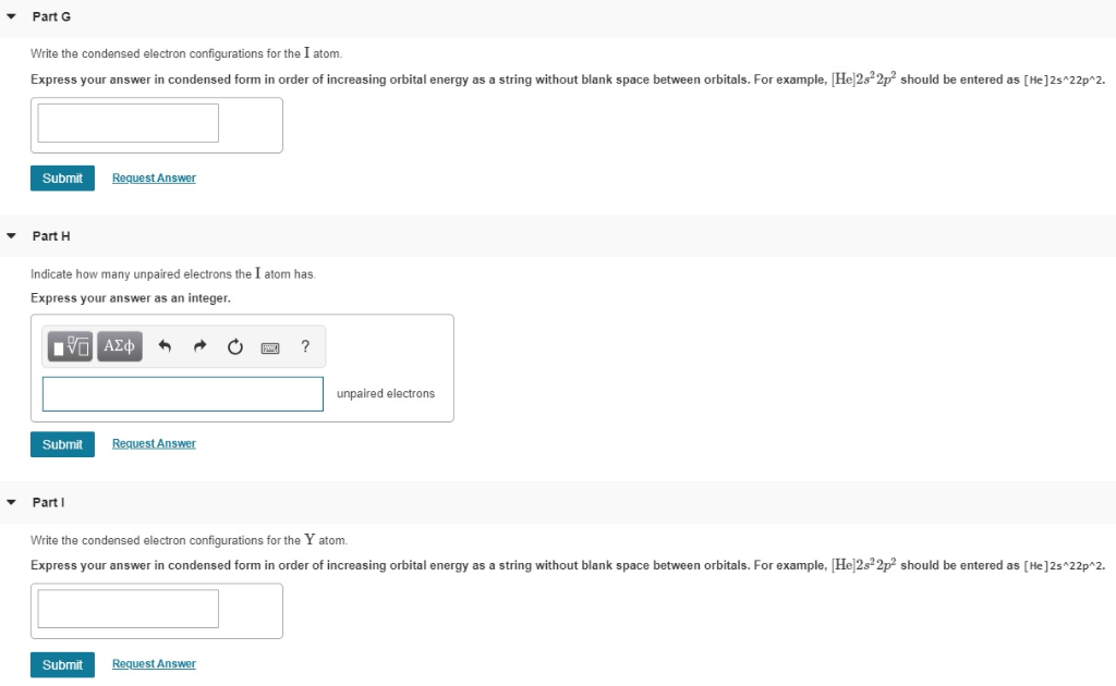 Solved Problem 6.76 Part A Write the condensed electron