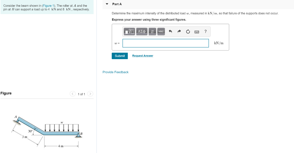 Solved Part A Consider The Beam Shown In (Figure 1). The | Chegg.com