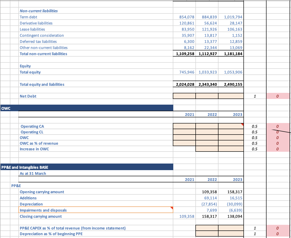 Solved Finance 351 practice excel questions: trying to solve | Chegg.com