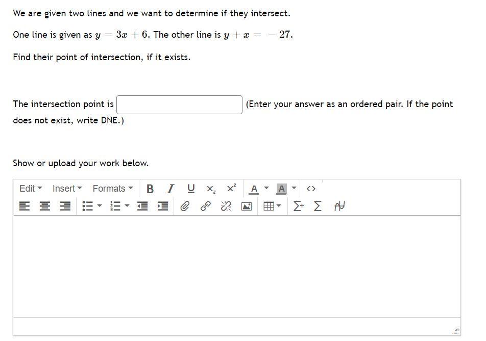 Solved We are given two lines and we want to determine if | Chegg.com