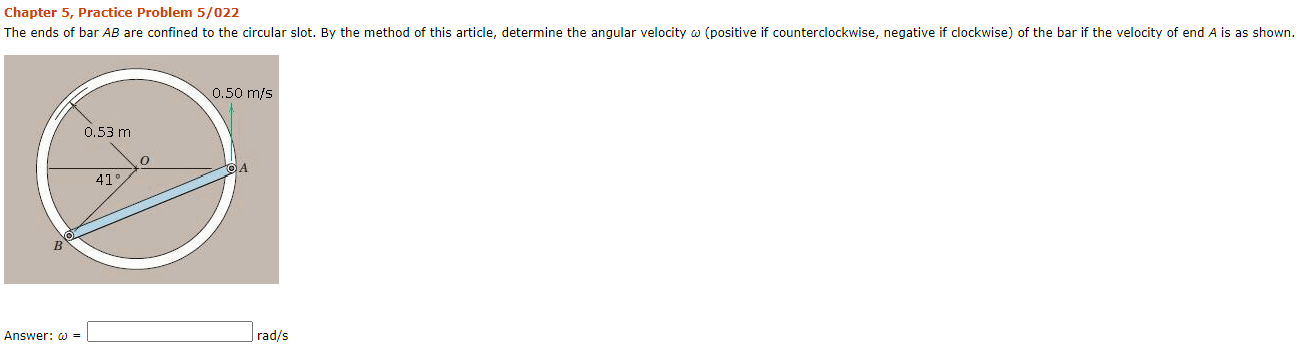 Solved Chapter 5, Practice Problem 5 022 The Ends Of Bar Ab 