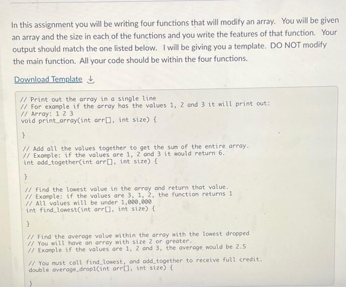 Solved In this assignment you will be writing four functions | Chegg.com