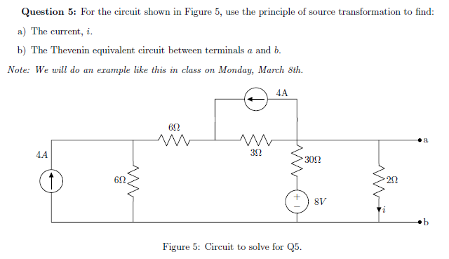 Solved Question 5: For The Circuit Shown In Figure 5, Use | Chegg.com