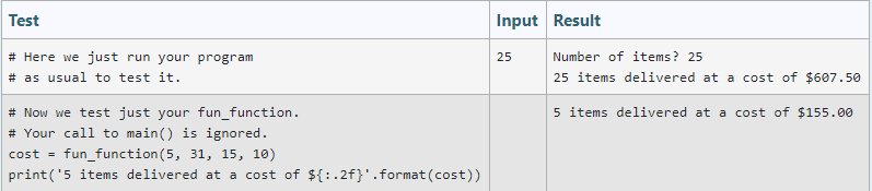 Solved how do i change the function below to pass these two | Chegg.com