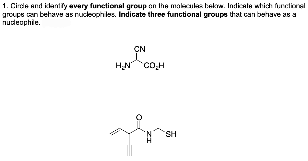 solved-1-circle-and-identify-every-functional-group-on-the-chegg