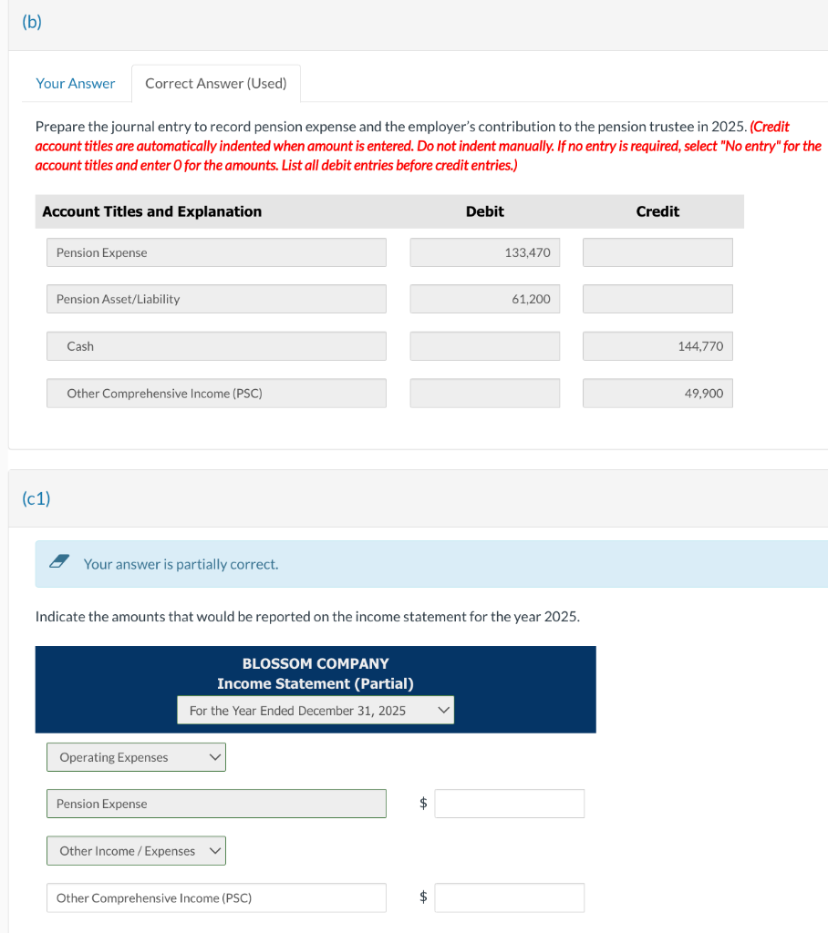 Solved Prepare a partial income statement and balance sheet | Chegg.com