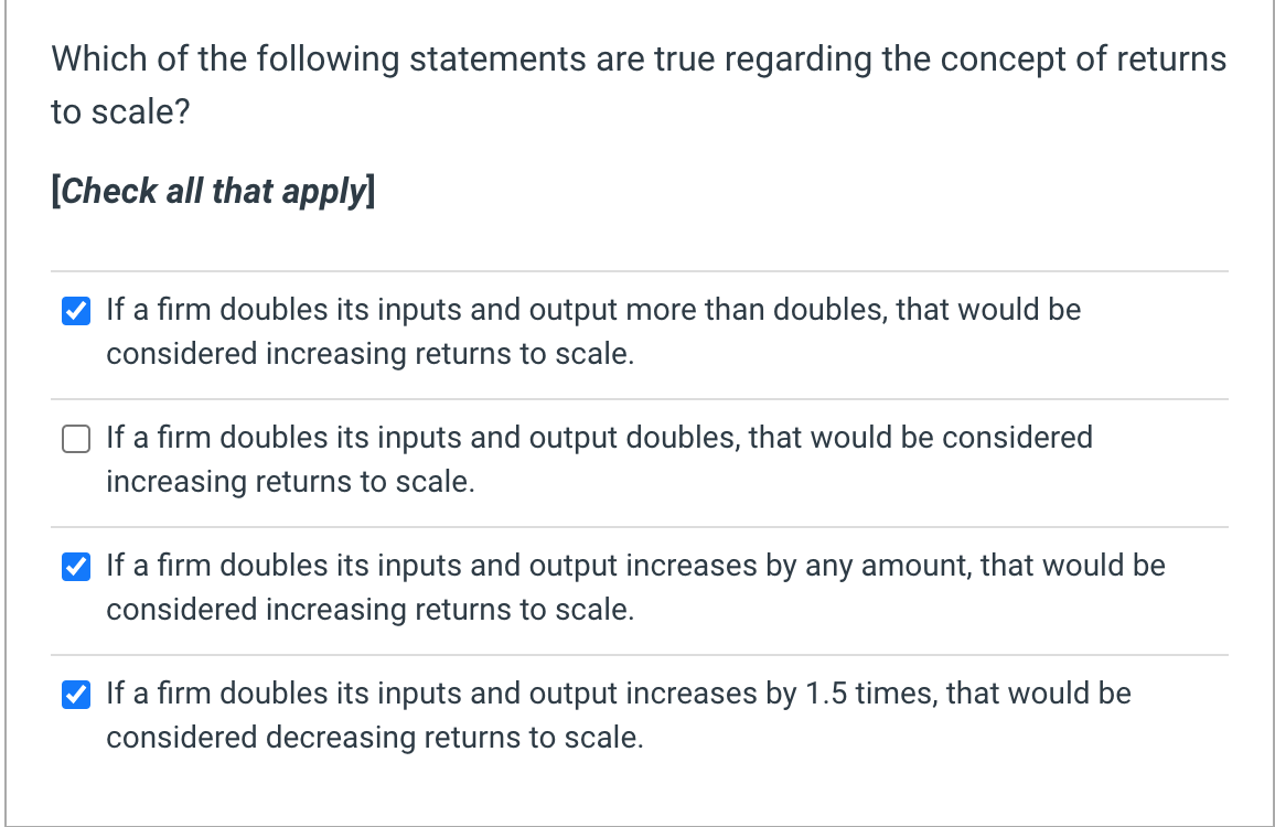 Solved Which of the following statements are true regarding | Chegg.com