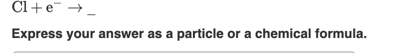 Solved Na→Na++ Express your answer as a particle or a | Chegg.com