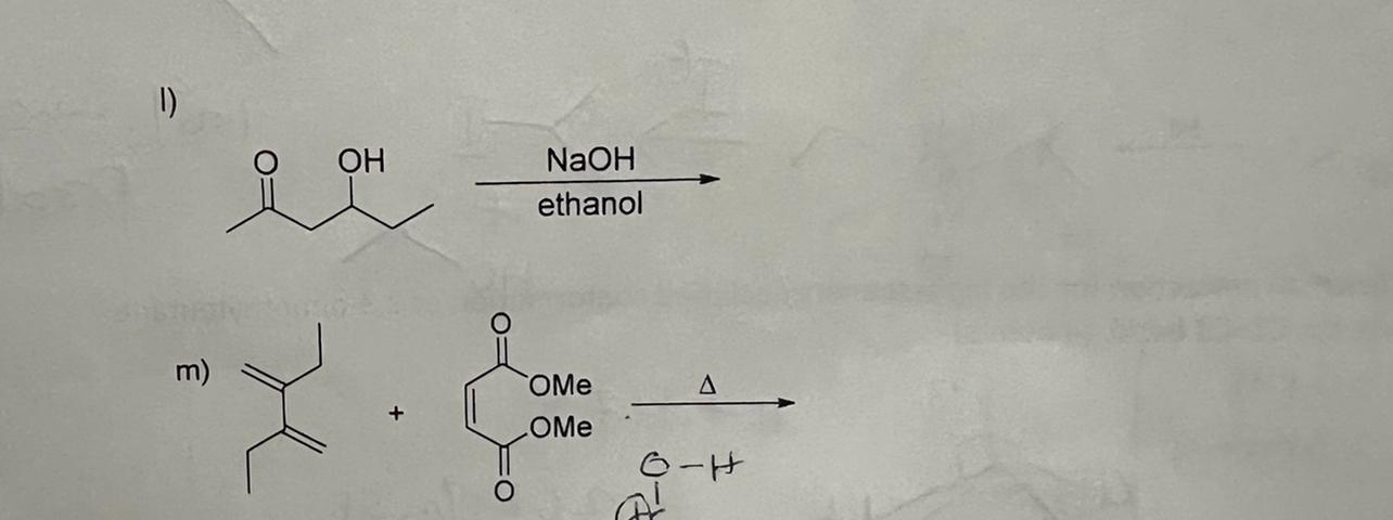 Solved ethanol NaOH m) | Chegg.com