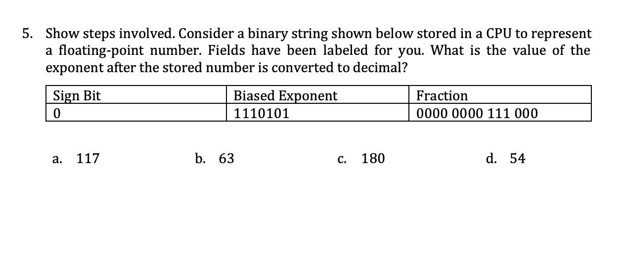 how to solve : string or binary data would Images... Solved 5. Show steps involved. Consider a binary string | Chegg.com