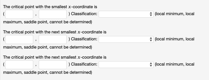 Solved F X Y E4x X2 2y Y2 Find And Classify All Critical