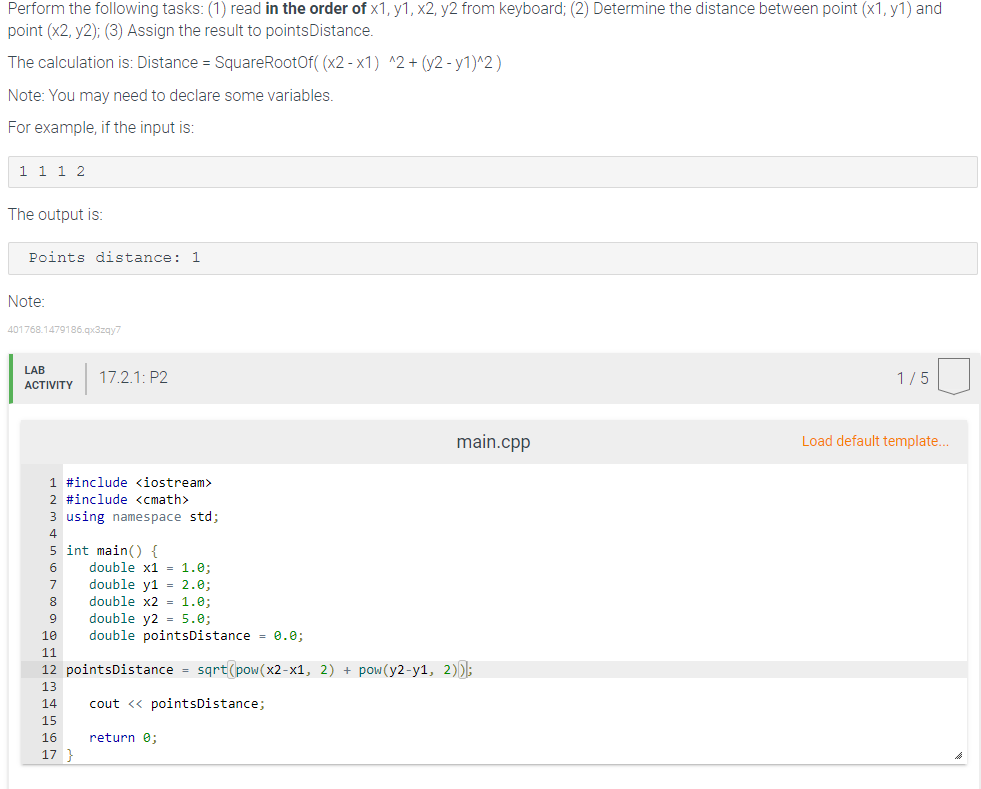 Solved I keep getting the wrong output. it should be 1 but i | Chegg.com