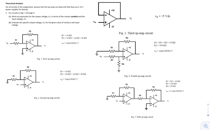 Solved For All Circuits In This Assignment, Assume That The 