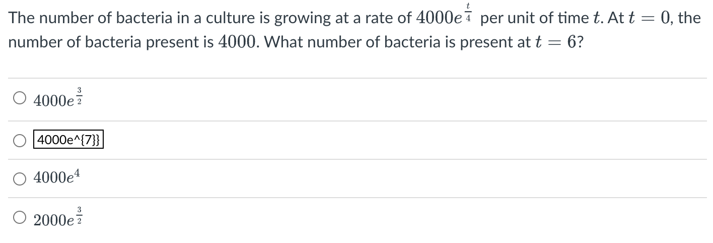Solved The number of bacteria in a culture is growing at a | Chegg.com