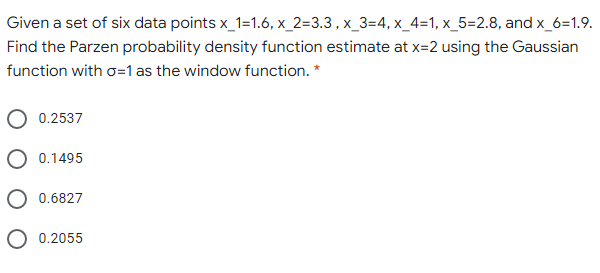 Solved Given a set of six data points x_1=1.6, x_2=3.3, | Chegg.com