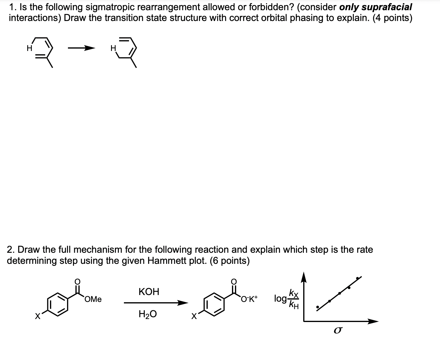 Solved Please Solve The Following Organic Chemistry | Chegg.com