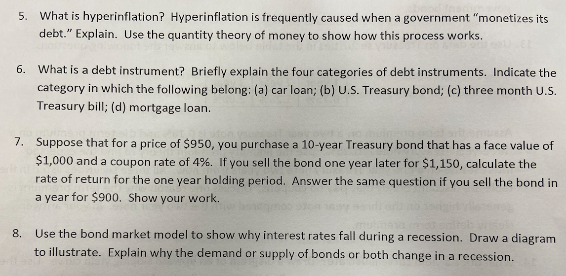 5. What Is Hyperinflation? Hyperinflation Is | Chegg.com