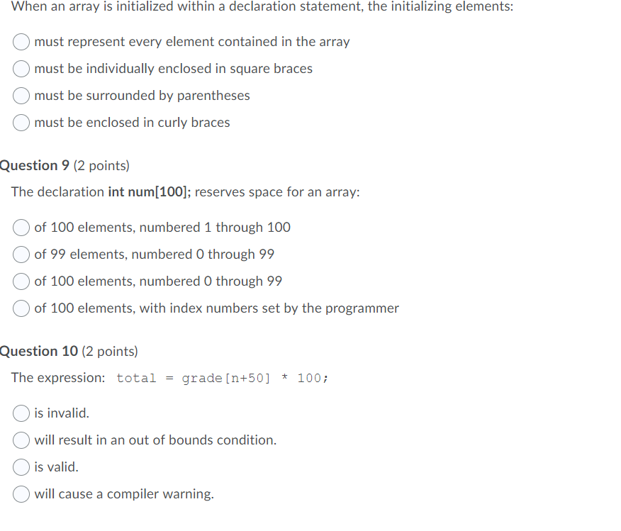 solved-when-an-array-is-initialized-within-a-declaration-chegg