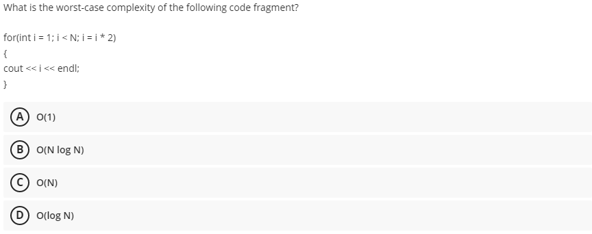Solved What is the worst-case complexity of the following | Chegg.com