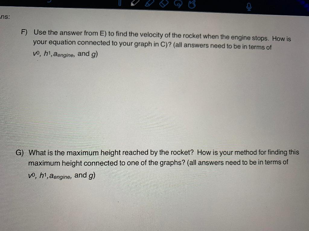 Solved T 1) A model rocket is launched straight upward from | Chegg.com