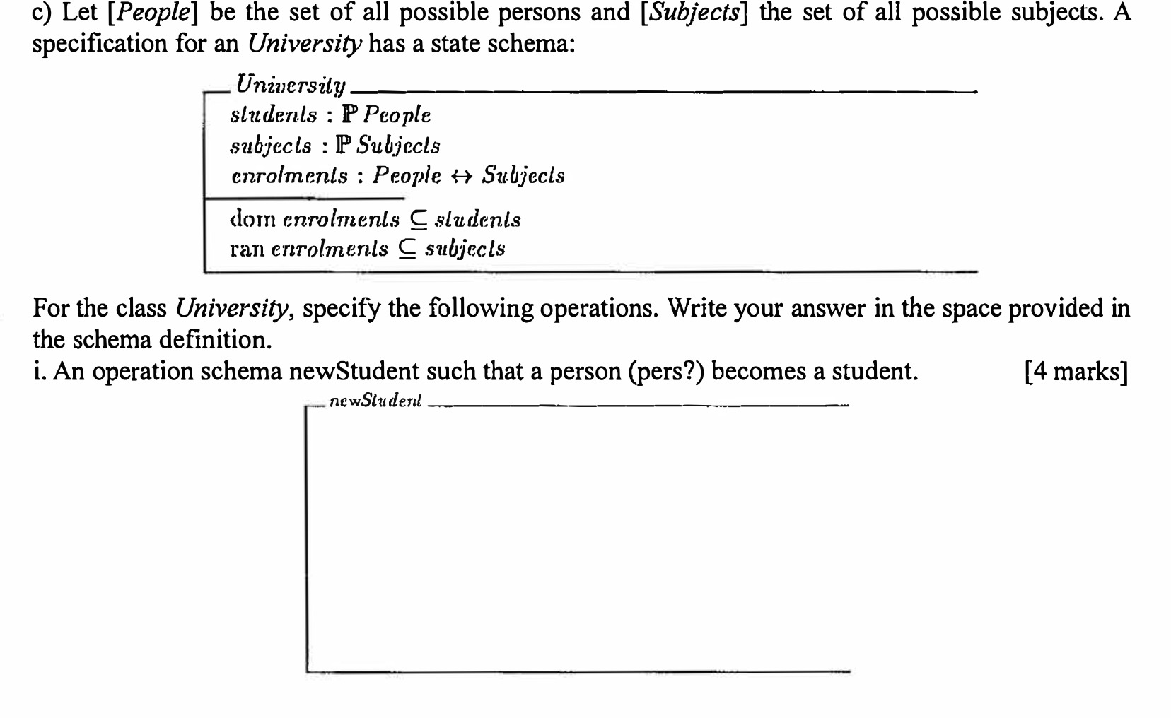 the question is about Z Specifications in the subject | Chegg.com