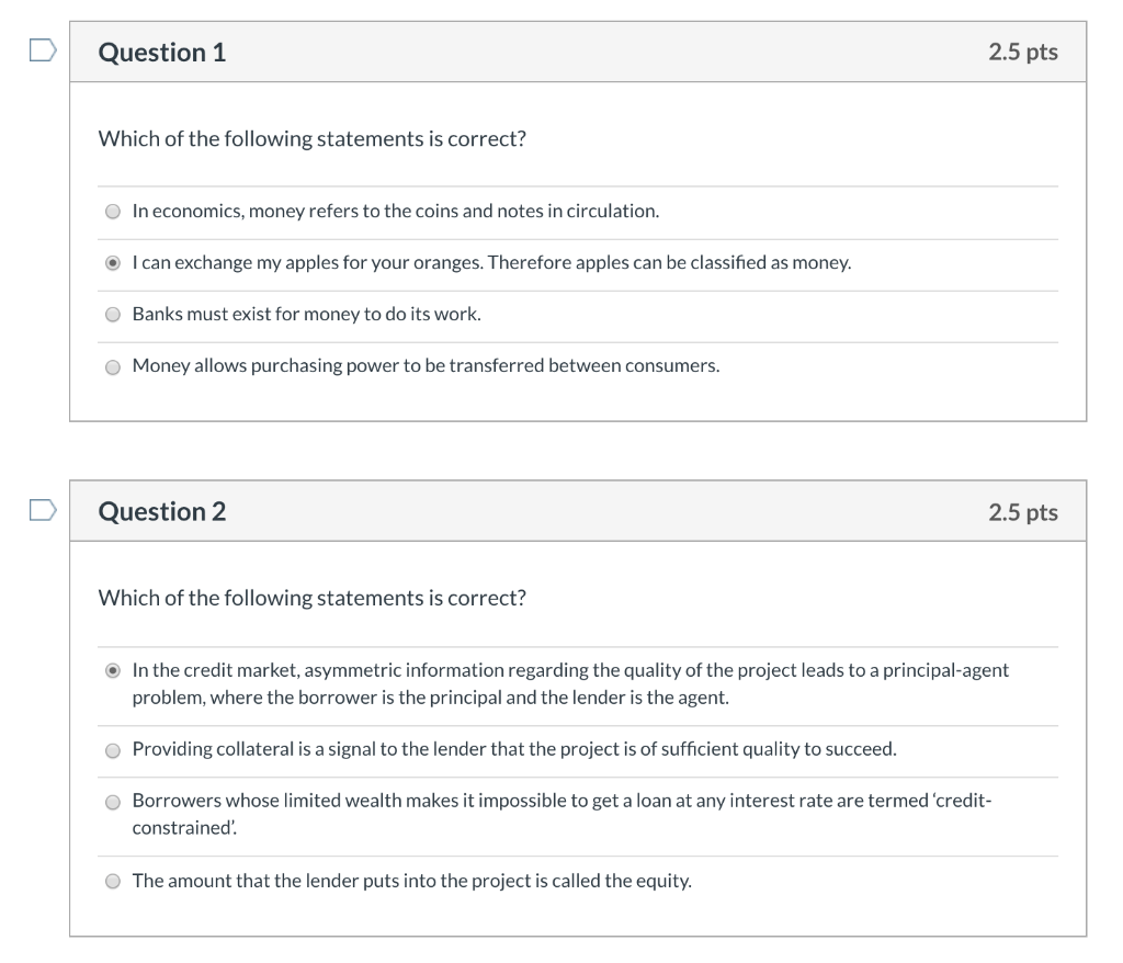 Solved Question 1 2.5 pts Which of the following statements | Chegg.com
