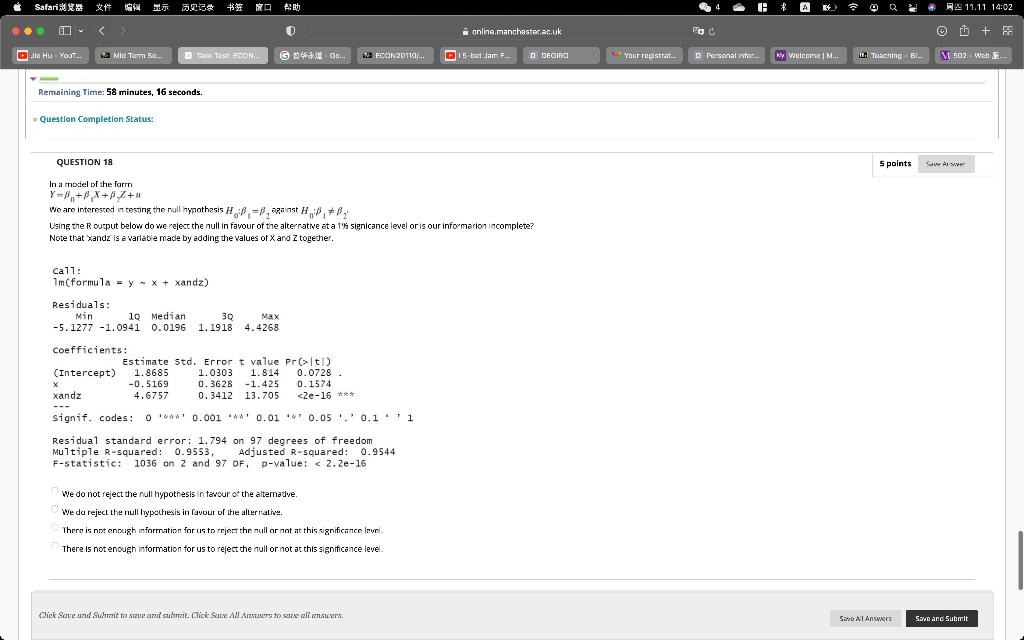 Solved econometrics, im not sure whats the answer of | Chegg.com