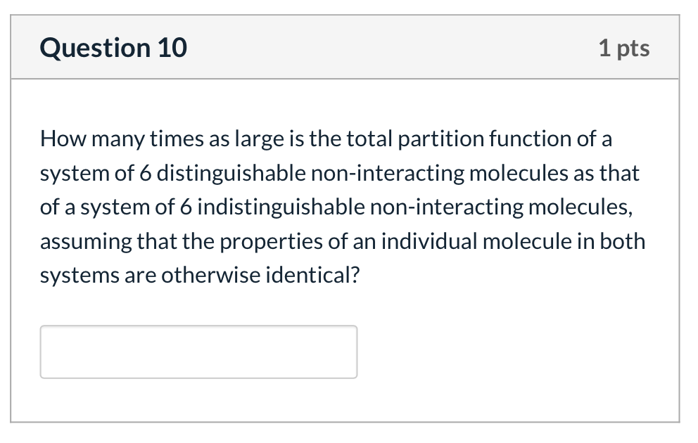 Solved Question 10 1 pts How many times as large is the | Chegg.com
