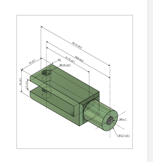Solved produce a third angle sketch of a clevis with the use