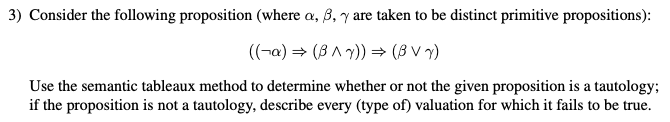 Solved 3) Consider The Following Proposition (where A, B, | Chegg.com