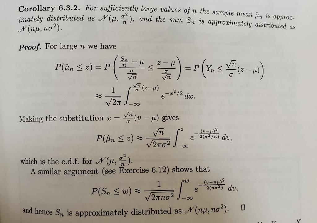 Hi, please help with 6.12. The corollary with the | Chegg.com