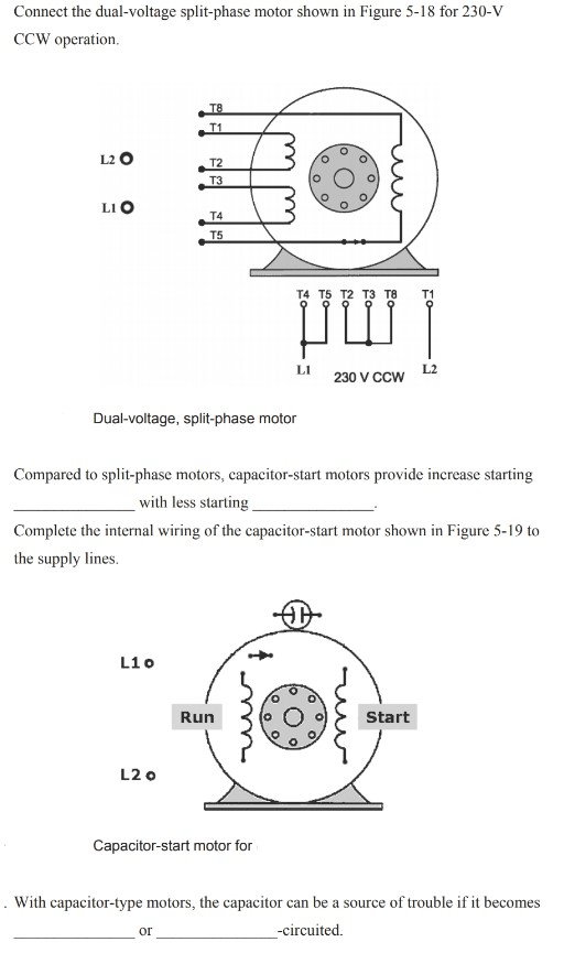 Dual Voltage Single Phase Motor Wiring Diagram - Database - Faceitsalon.com