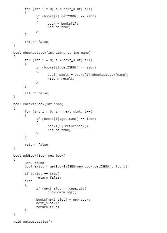Store contents in a catalog program using a vector | Chegg.com