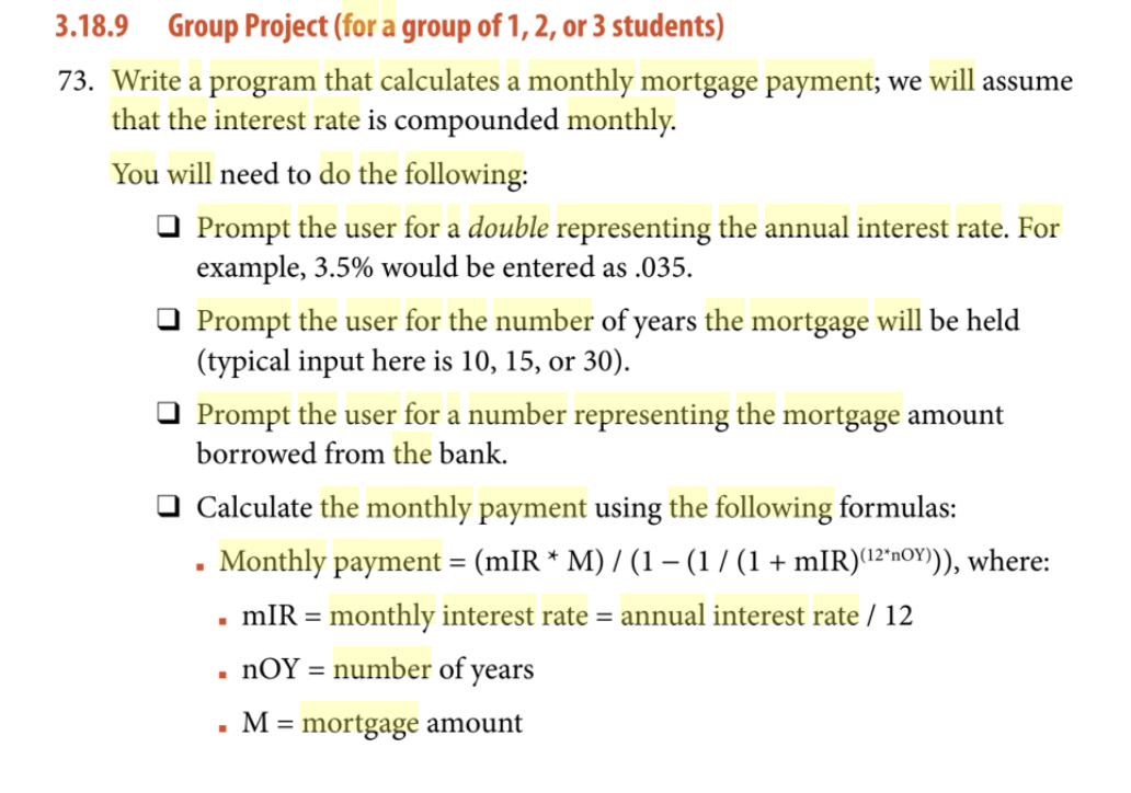 Solved 3.18.9 Group Project (for a group of 1, 2, or 3 | Chegg.com