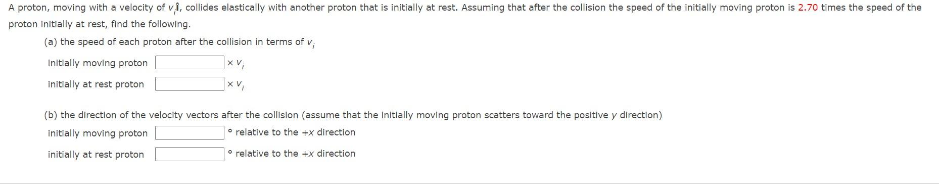 Solved proton initially at rest, find the following. (a) the | Chegg.com