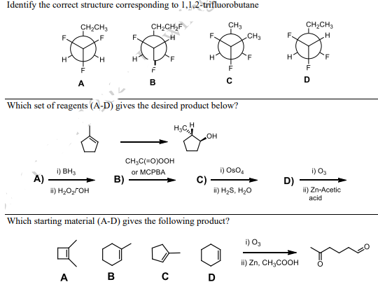 Solved Identify the correct structure corresponding to | Chegg.com