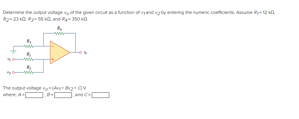 Solved Determine the output voltage Vo of the given circuit | Chegg.com