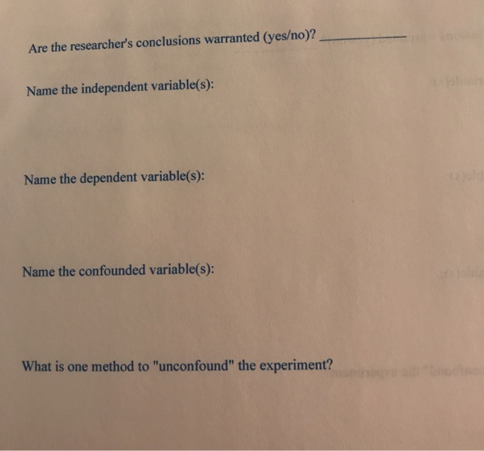 Selection 6 Dr. Goodrich wanted to demonstrate that